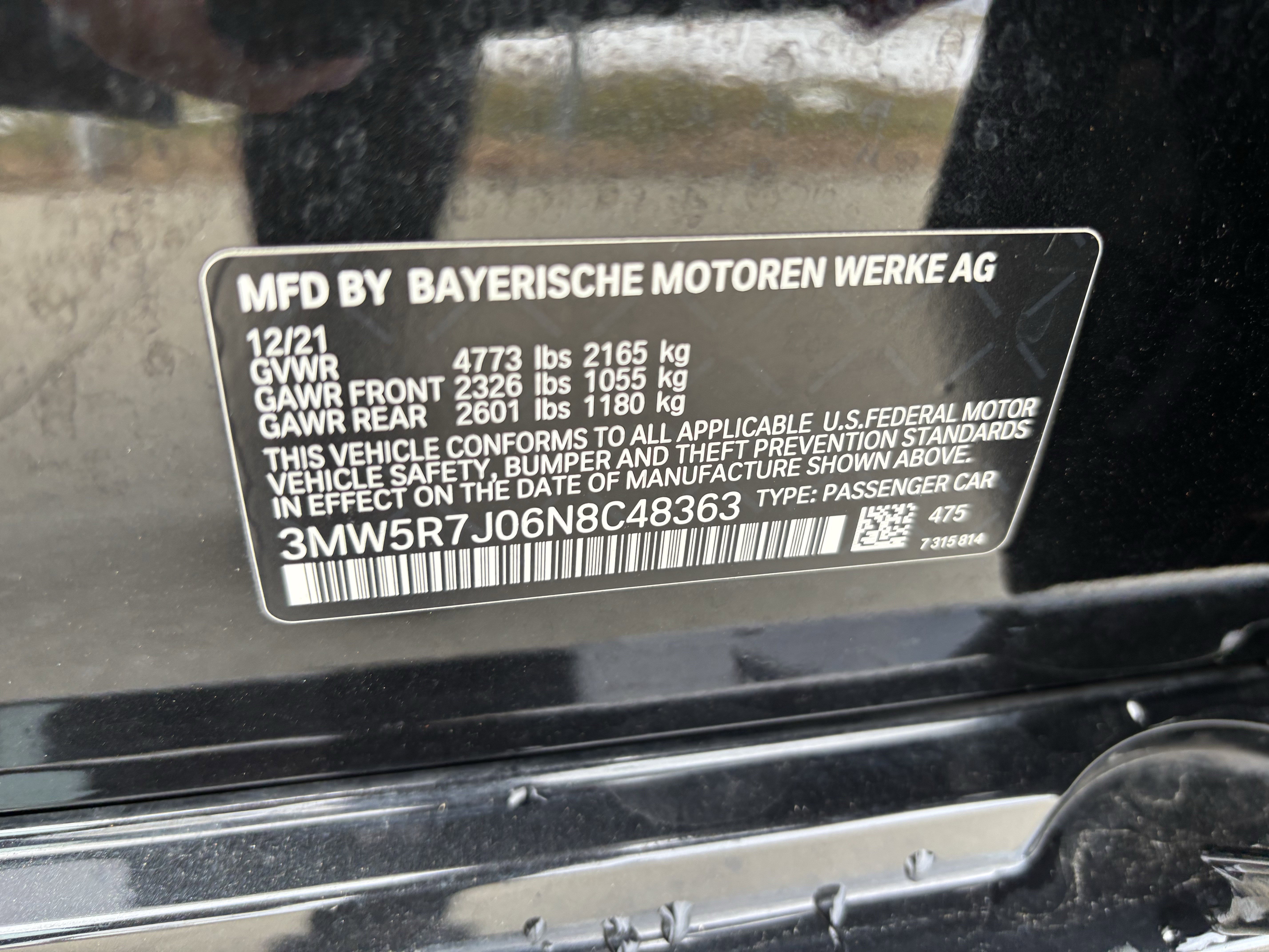 Certified 2022 BMW 330i xDrive Sedan w/ M Sport Package image 37