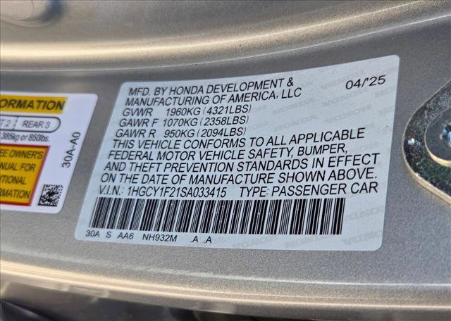 Used 2025 Honda Accord LX image 23