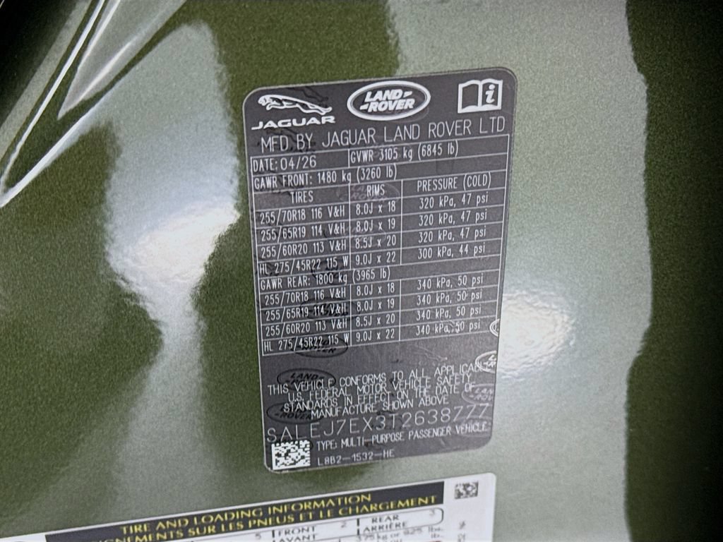 New 2026 Land Rover Defender 110 S AWD/4WD image 34