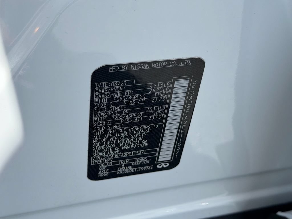 Used 2023 INFINITI QX50 Sport w/ Cargo Package FWD image 22