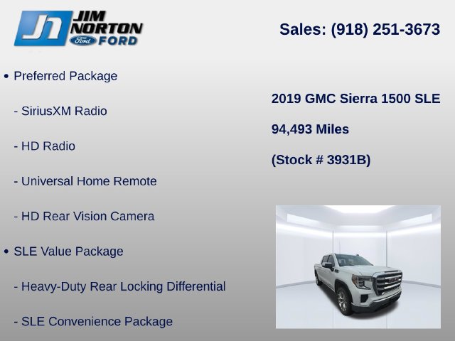 Used 2019 GMC Sierra 1500 SLE w/ SLE Value Package AWD/4WD image 17