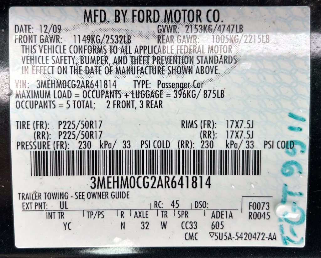 Used 2010 Mercury Milan Premier AWD/4WD image 29