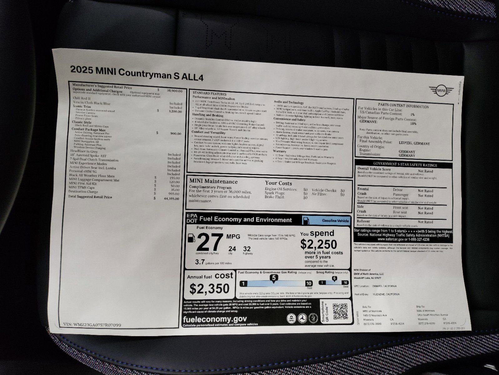 Used 2025 MINI Cooper Countryman S w/ Comfort Package Max AWD/4WD image 23
