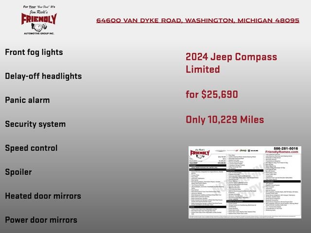 Used 2024 Jeep Compass Limited AWD/4WD image 7