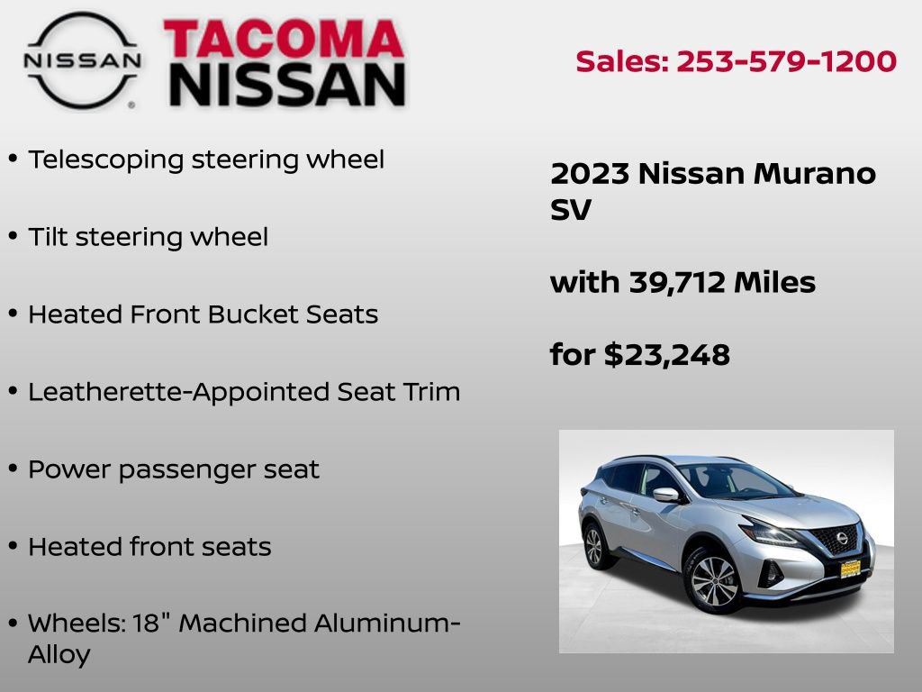 Used 2023 Nissan Murano SV image 18