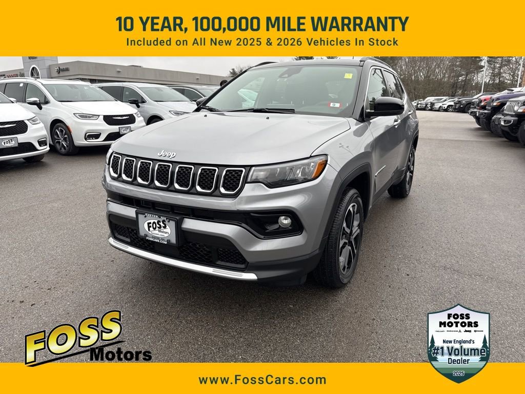 Certified 2023 Jeep Compass Limited w/ Sun and Sound Group