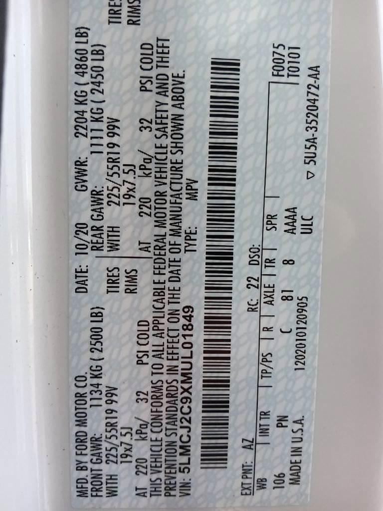 Used 2021 Lincoln Corsair Reserve w/ Equipment Group 201A image 35