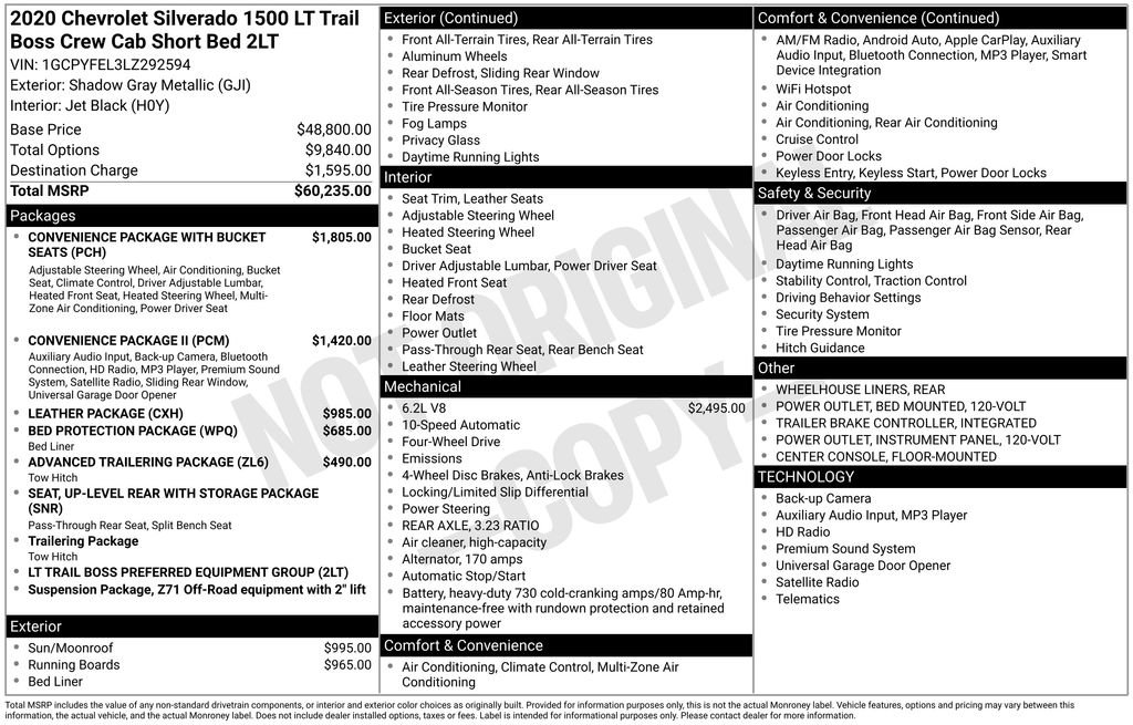 Used 2020 Chevrolet Silverado 1500 LT Trail Boss image 28