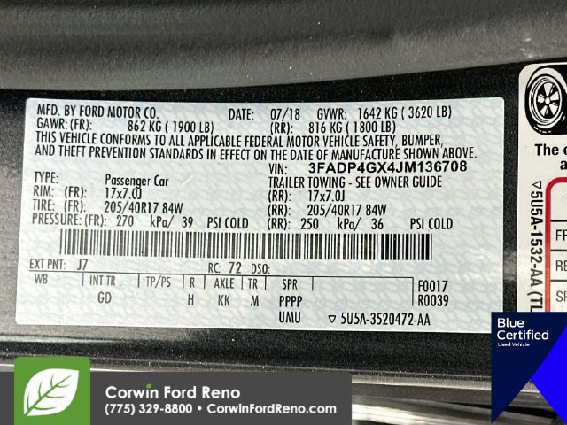 Certified 2018 Ford Fiesta ST FWD image 32