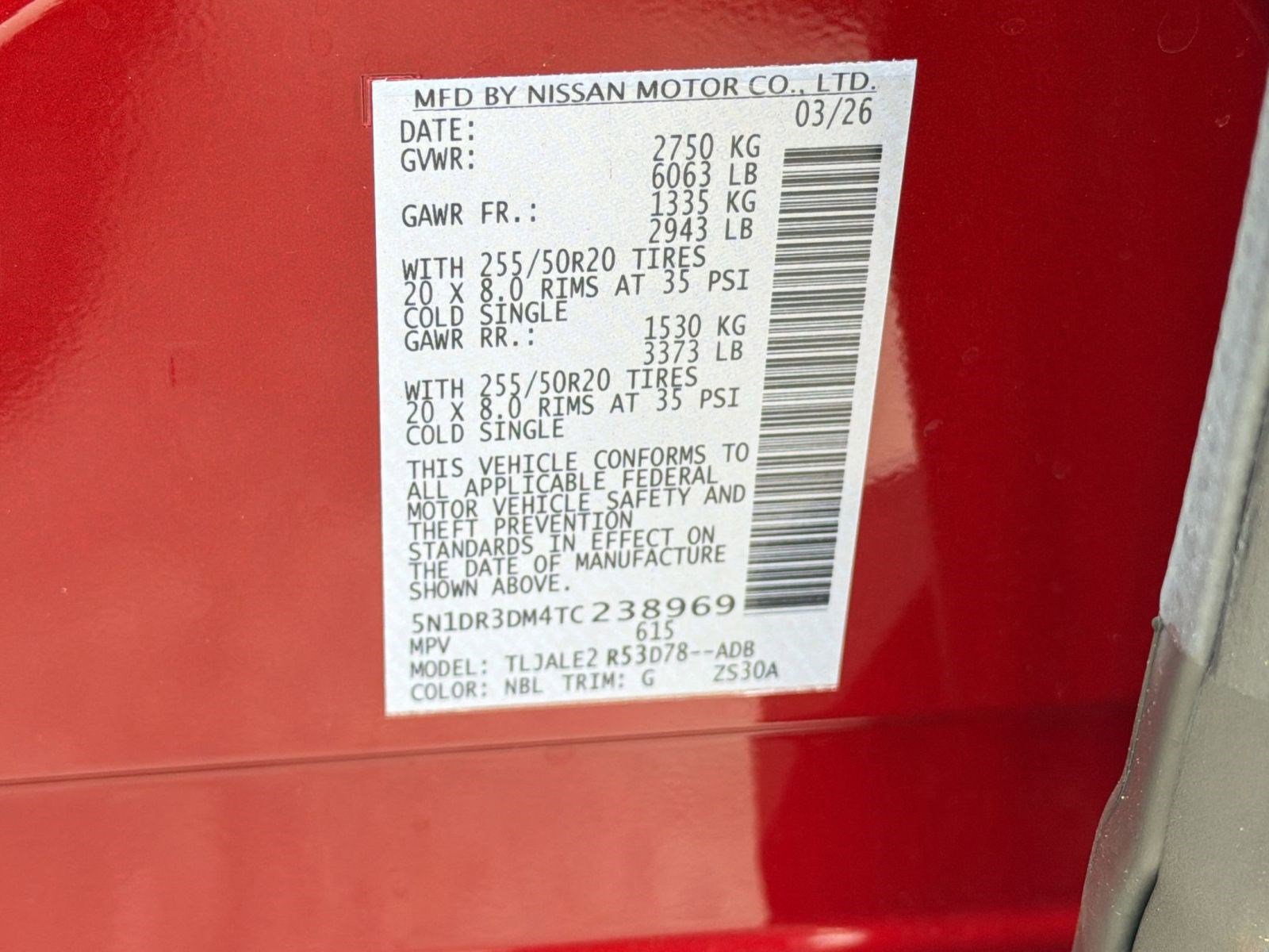 New 2026 Nissan Pathfinder Platinum image 20