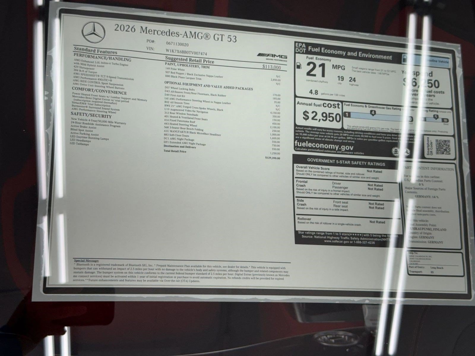 New 2026 Mercedes-Benz AMG GT 53 image 33