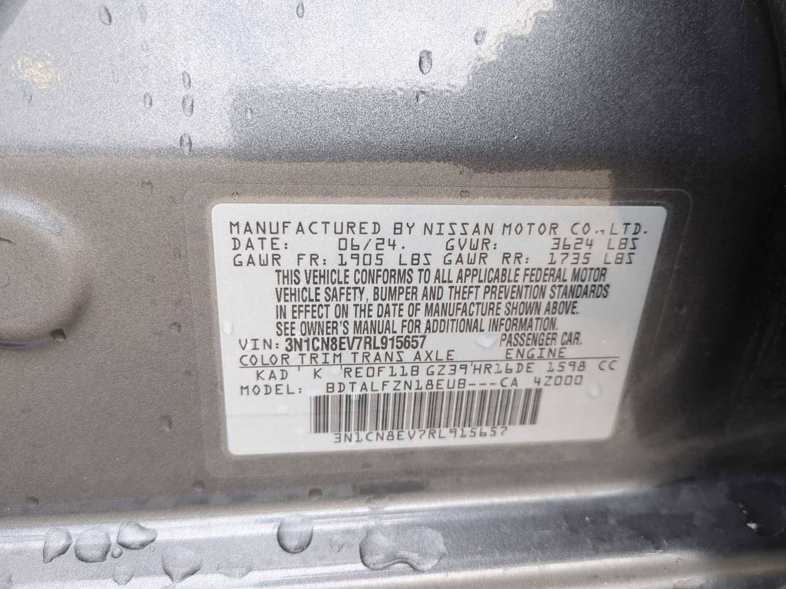 Used 2024 Nissan Versa SV image 32