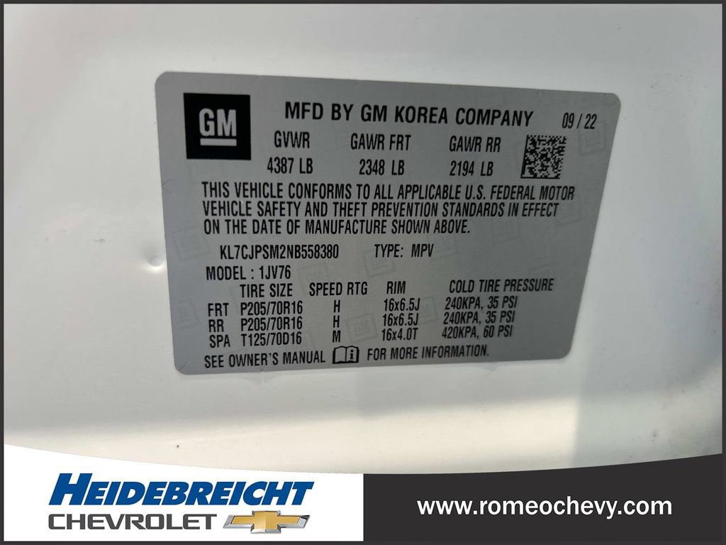 Used 2022 Chevrolet Trax LT w/ LT Convenience Package image 7