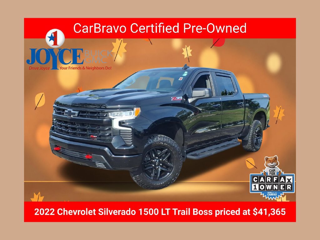 Certified 2022 Chevrolet Silverado 1500 LT Trail Boss w/ Convenience Package II