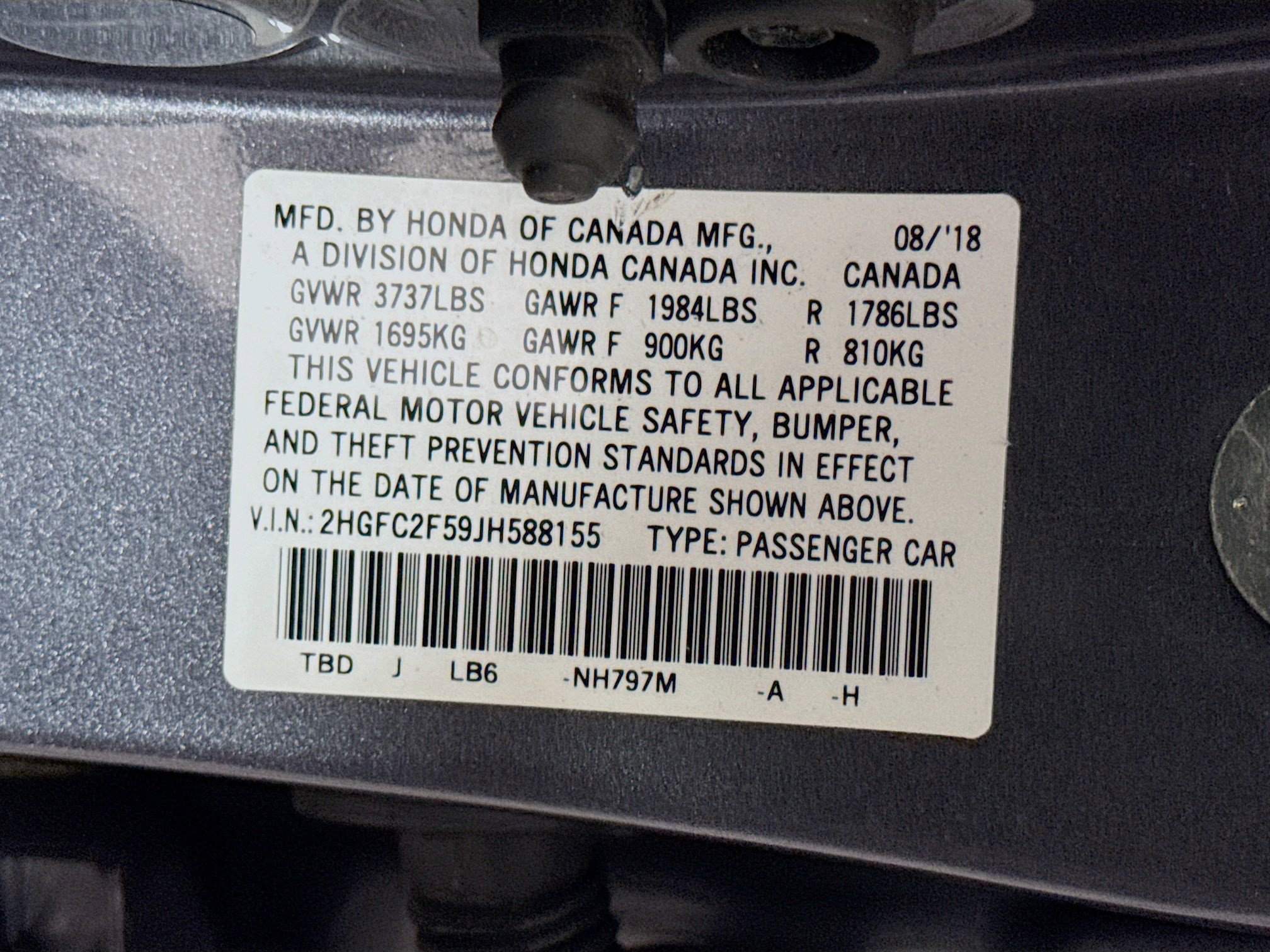 Used 2018 Honda Civic LX image 39