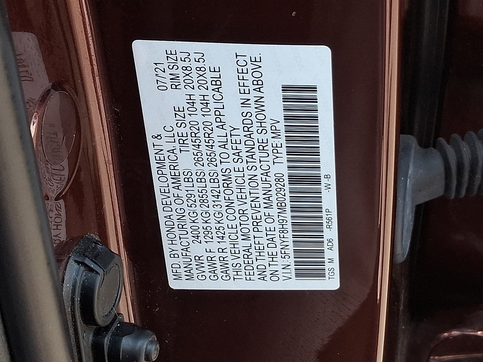 Used 2021 Honda Passport Touring image 26