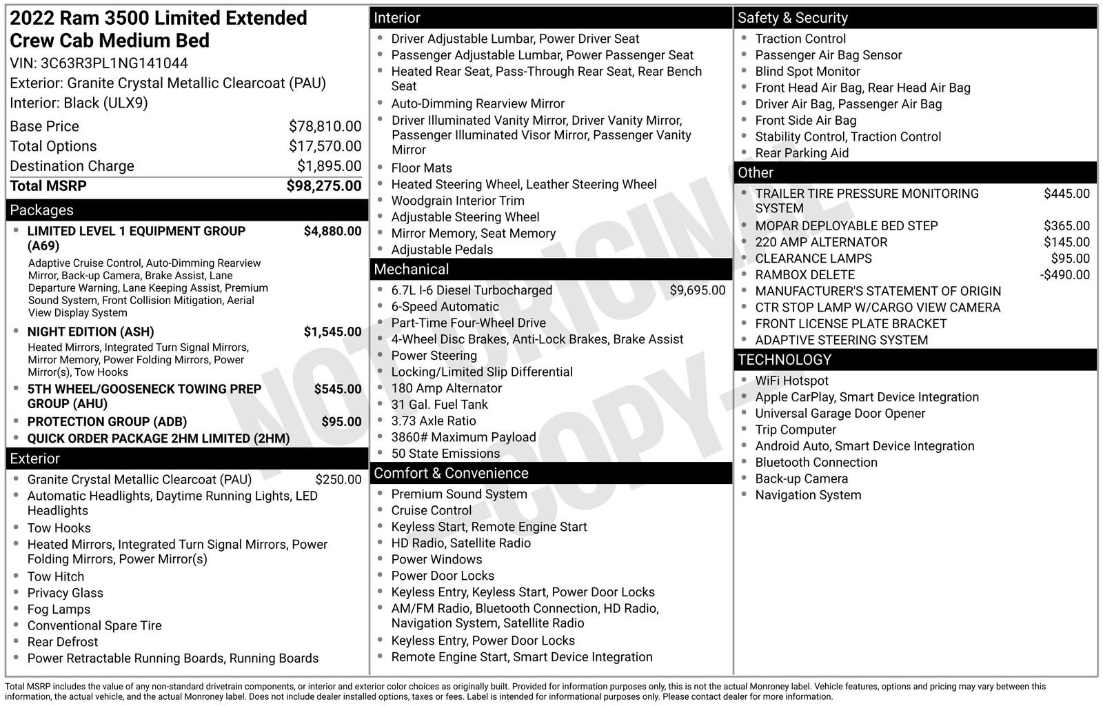 Used 2022 RAM 3500 Limited image 42