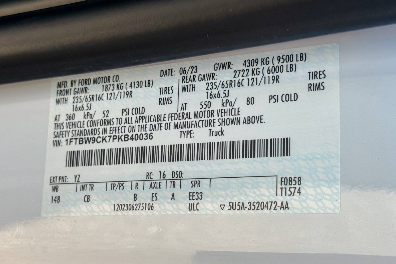Used 2023 Ford E-Transit Medium Roof w/ Load Area Protection Package RWD image 16