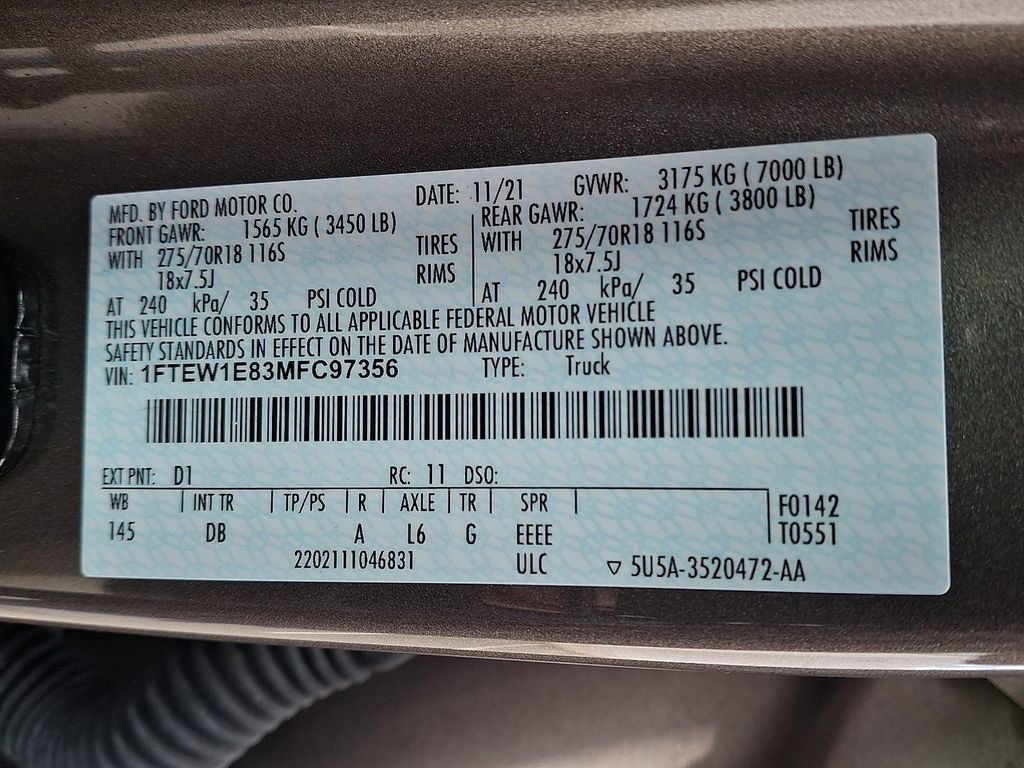 Used 2021 Ford F150 Tremor AWD/4WD image 29