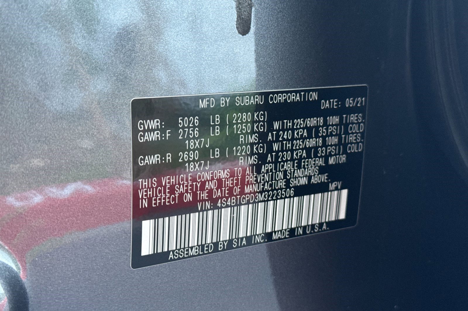 Used 2021 Subaru Outback Touring XT image 42