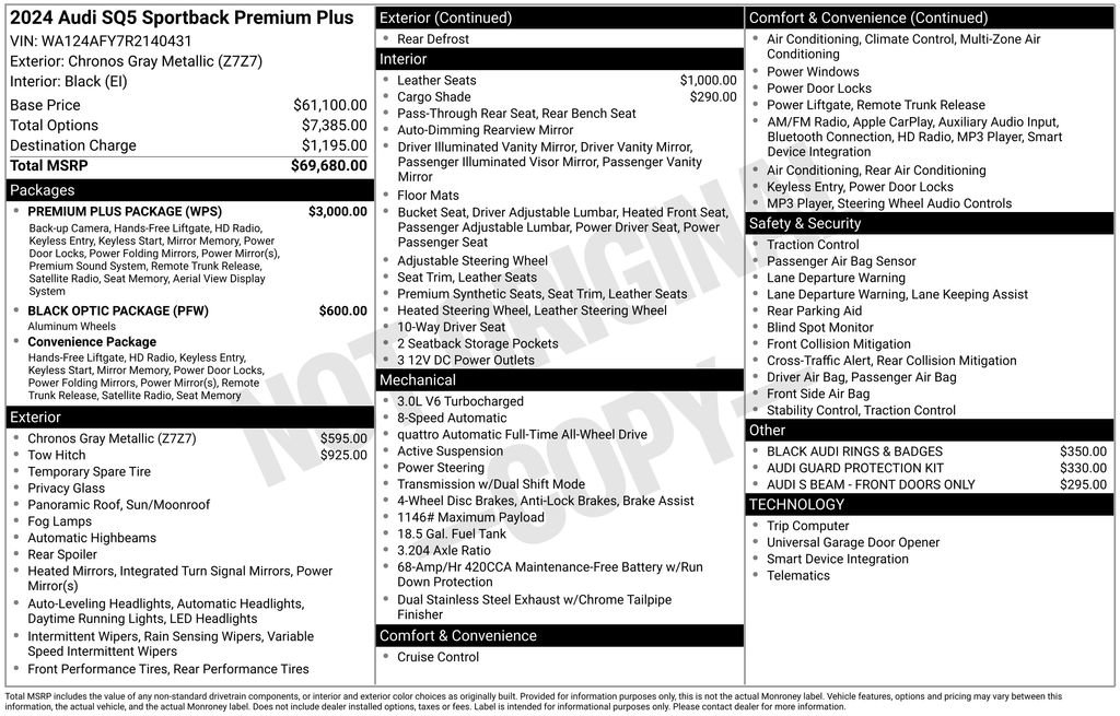 Used 2024 Audi SQ5 Premium Plus w/ Premium Plus Package image 11