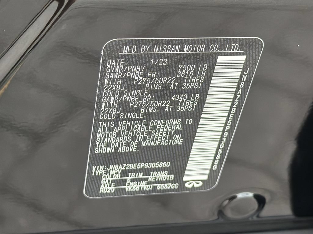 Used 2023 INFINITI QX80 Sensory w/ Cargo Package AWD/4WD image 37