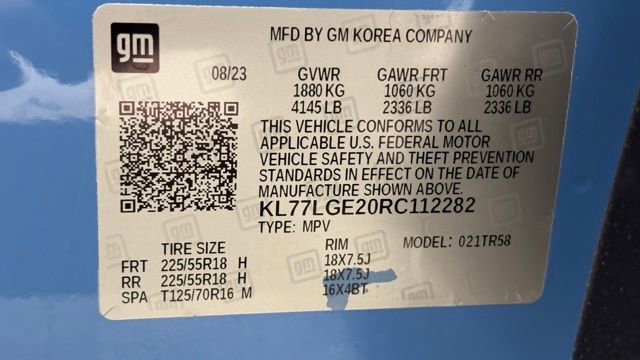 Used 2024 Chevrolet Trax RS w/ Sunroof Package FWD image 46