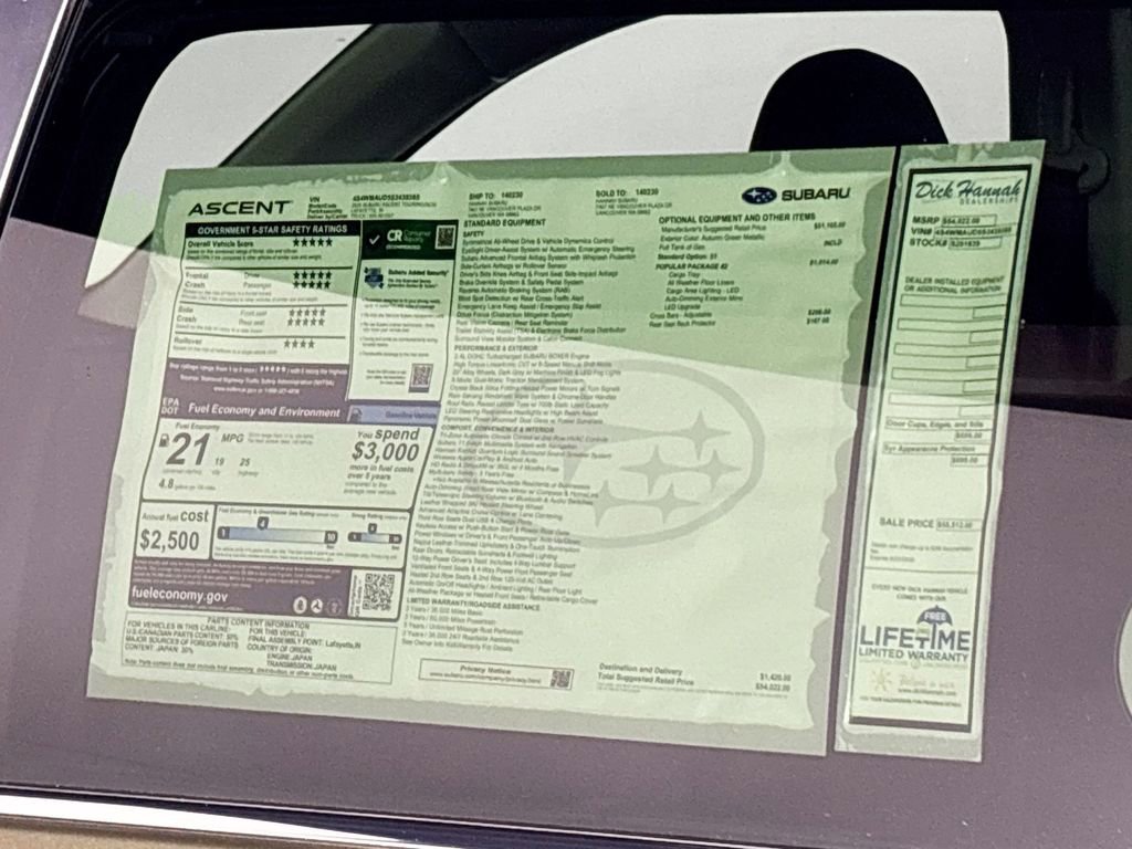 New 2025 Subaru Ascent Touring image 26