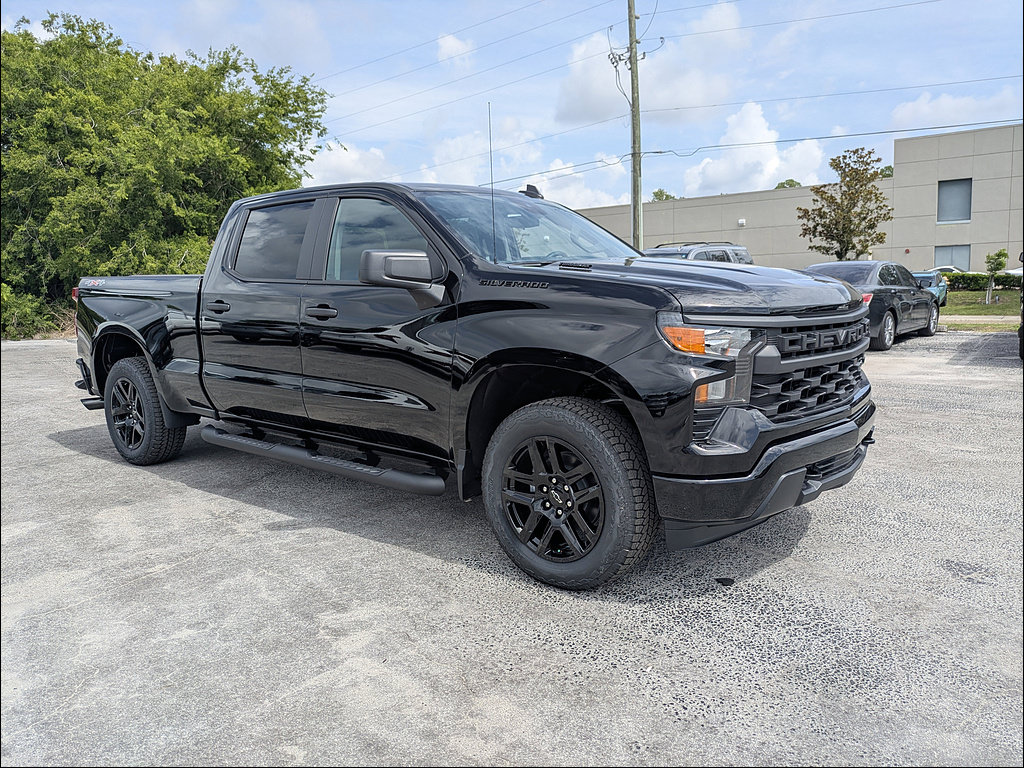 New 2026 Chevrolet Silverado 1500 Custom w/ Turbomax Blackout Package AWD/4WD image 2