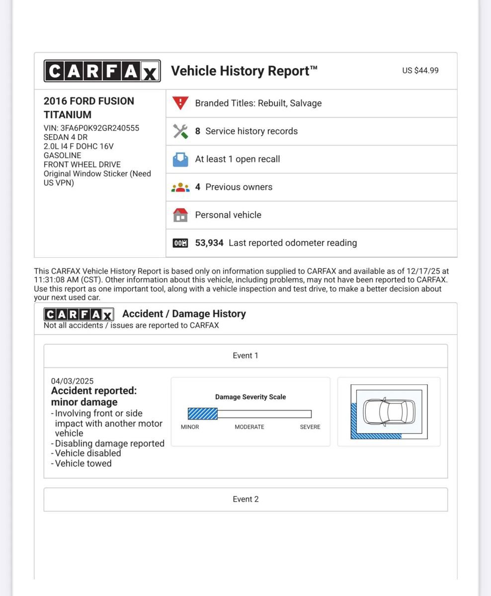 Used 2016 Ford Fusion Titanium image 59