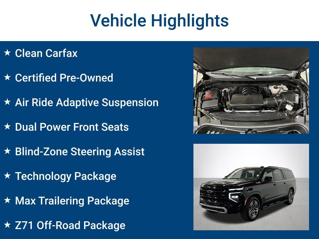 Certified 2025 Chevrolet Suburban Z71 w/ Z71 Off-Road Package image 3