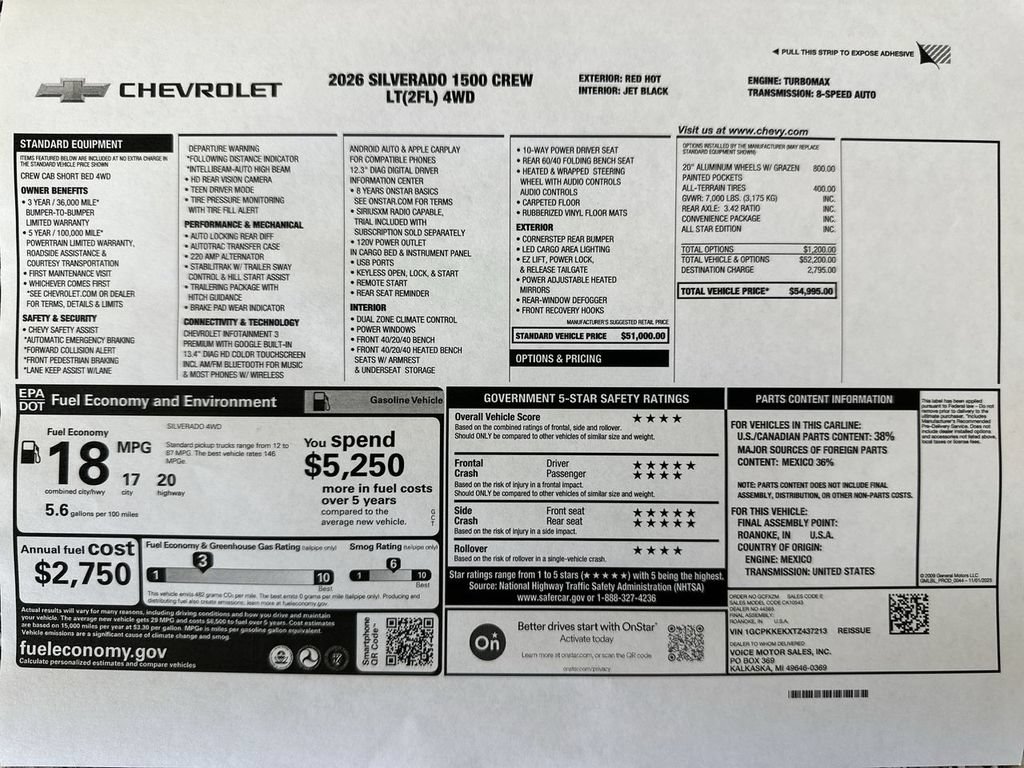 New 2026 Chevrolet Silverado 1500 LT AWD/4WD image 61