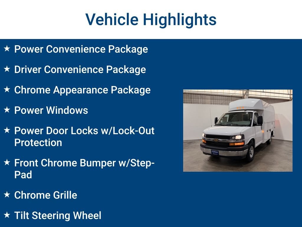 New 2025 Chevrolet Express 3500 w/ Power Convenience Package RWD image 3