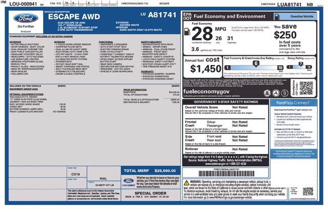 Used 2020 Ford Escape SE AWD/4WD image 9