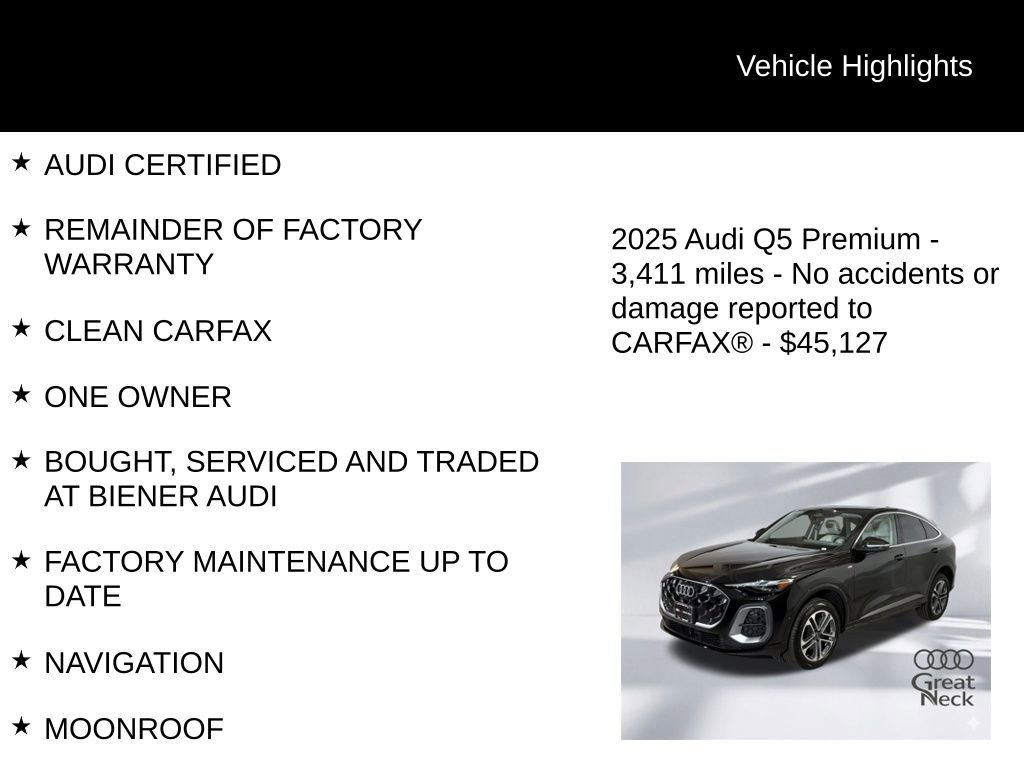 Certified 2025 Audi Q5 Premium w/ Convenience Package image 9