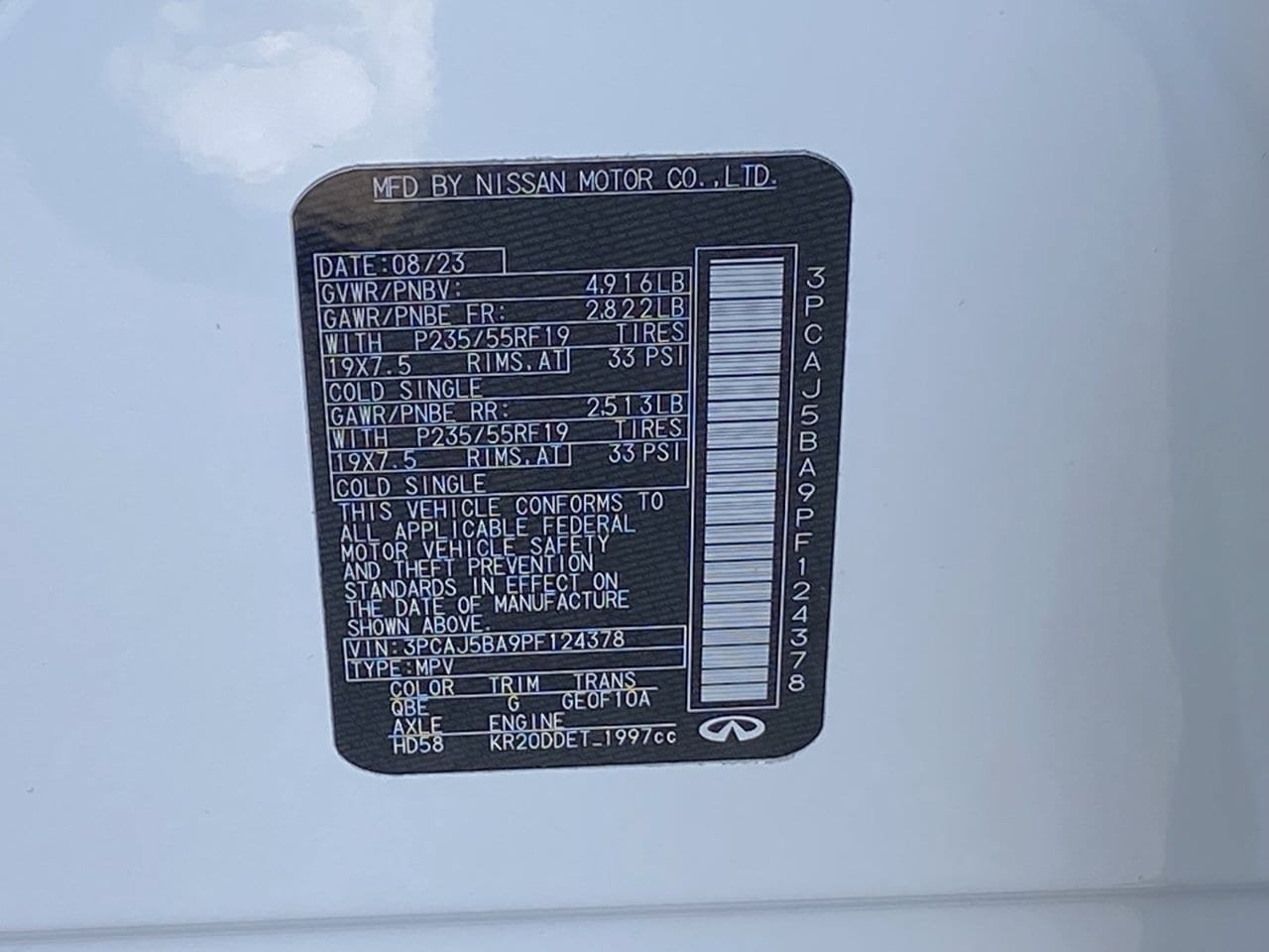 Certified 2023 INFINITI QX50 Luxe FWD image 36