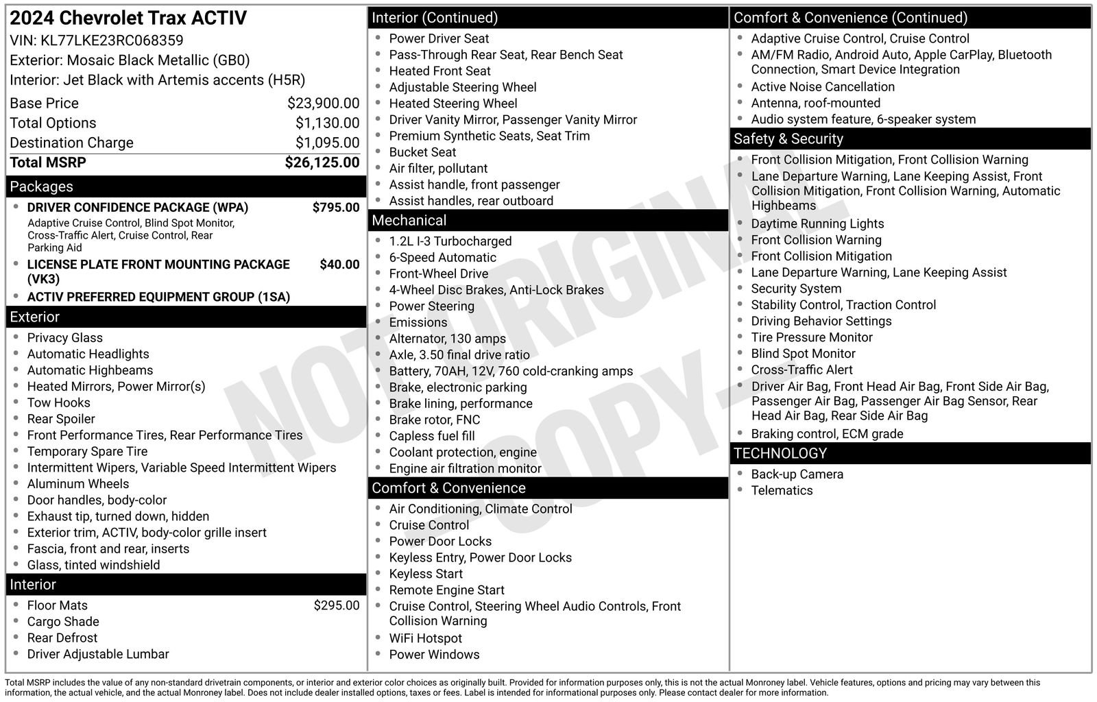 Used 2024 Chevrolet Trax ACTIV w/ Driver Confidence Package FWD image 8