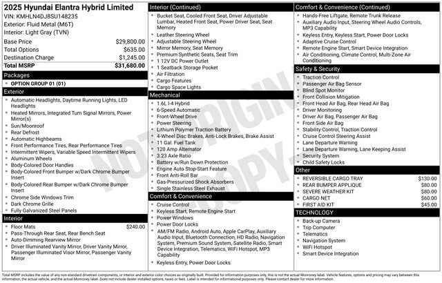 Certified 2025 Hyundai Elantra Limited image 25