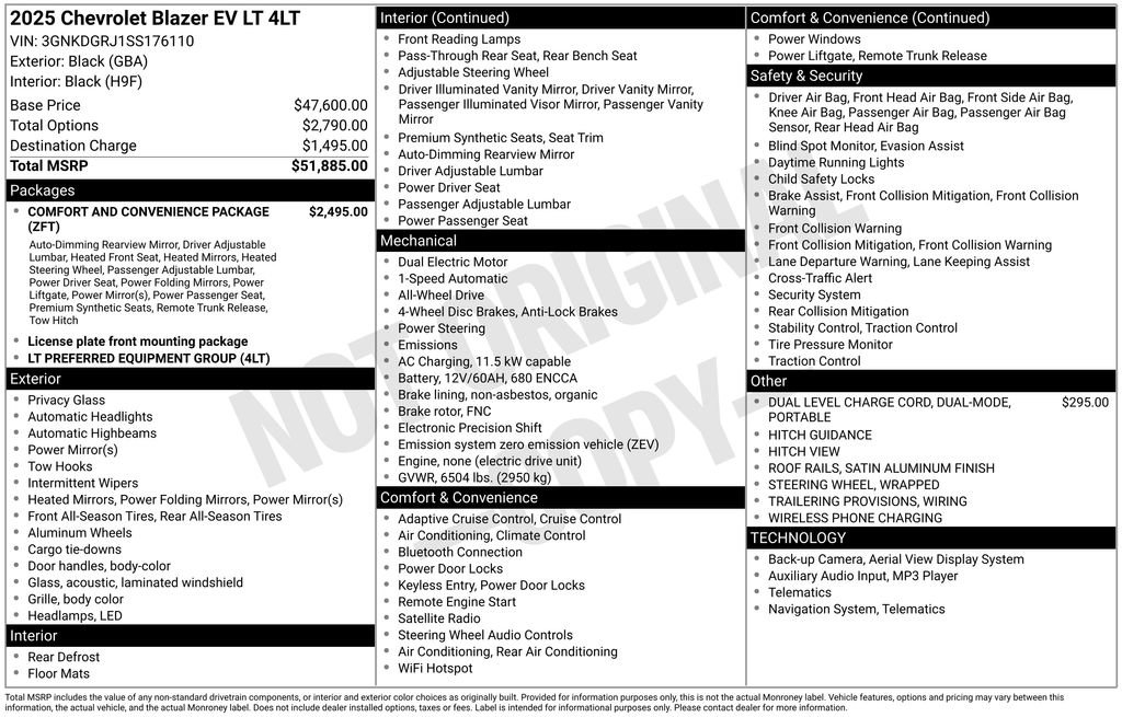 New 2025 Chevrolet Blazer EV LT AWD/4WD image 4