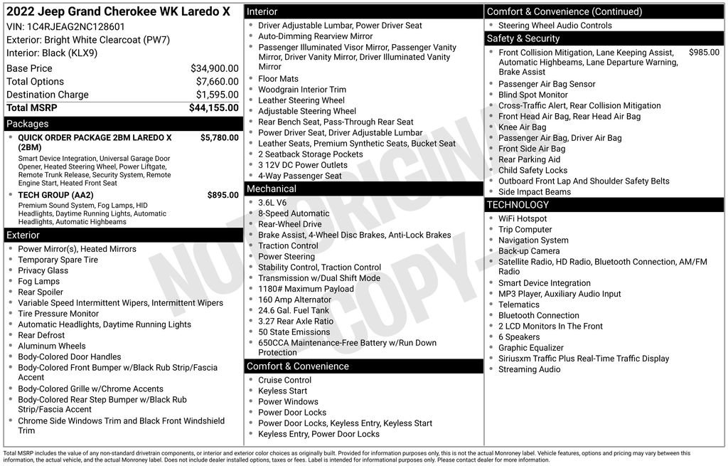 Used 2022 Jeep Grand Cherokee Laredo X RWD image 34