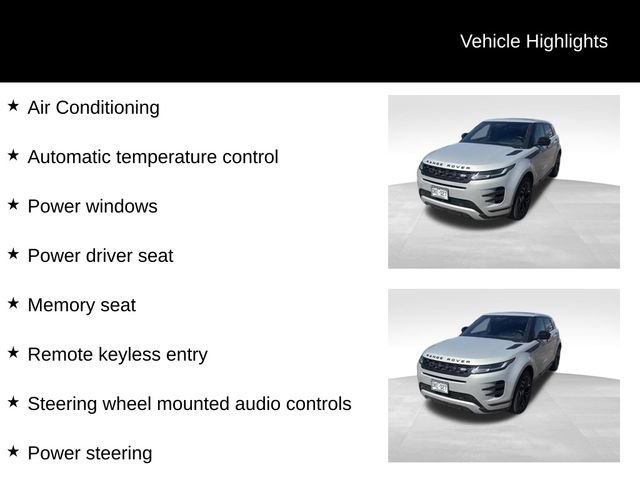 Used 2021 Land Rover Range Rover Evoque R-Dynamic SE AWD/4WD image 8