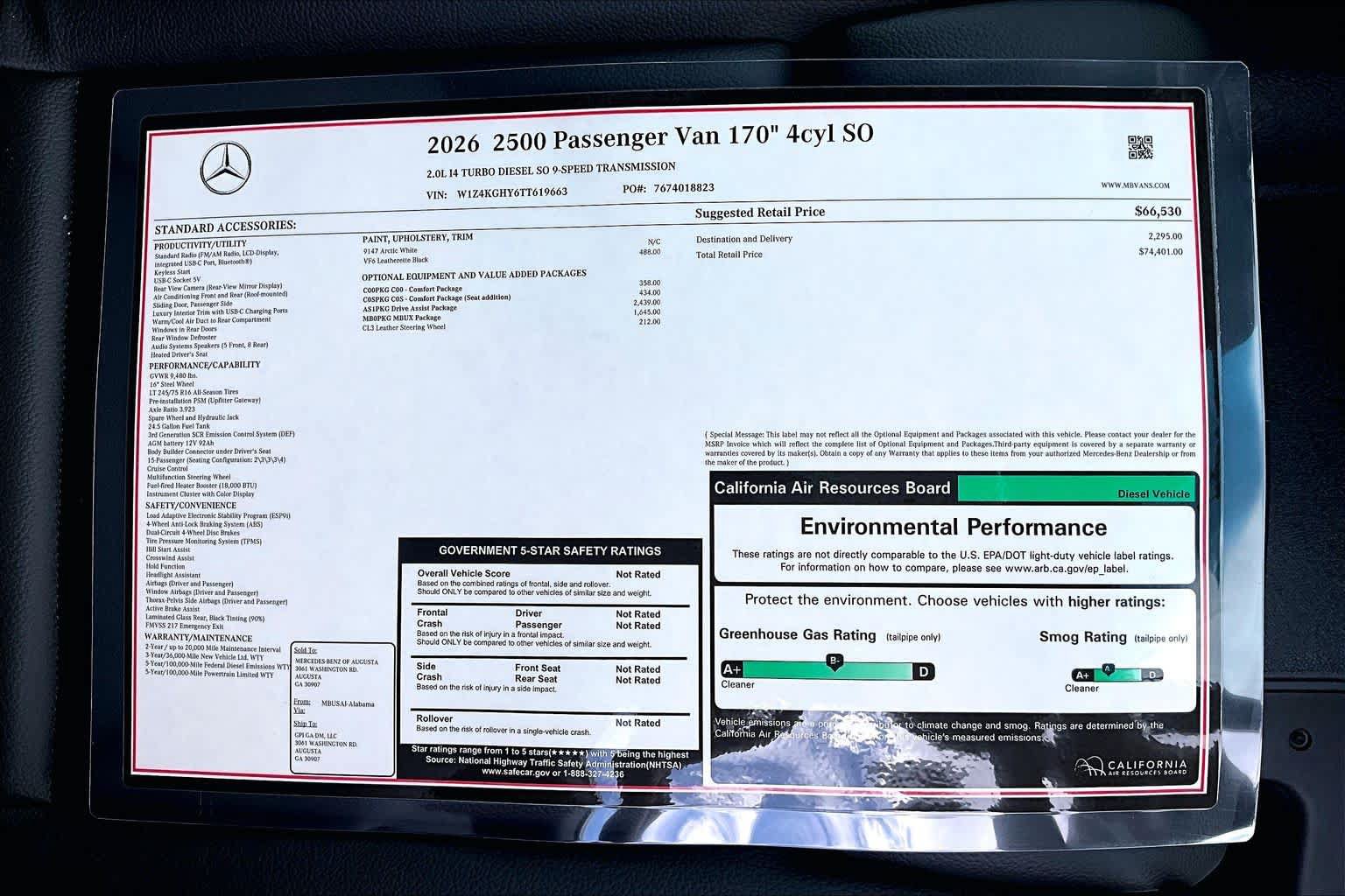 New 2026 Mercedes-Benz Sprinter 2500 image 19