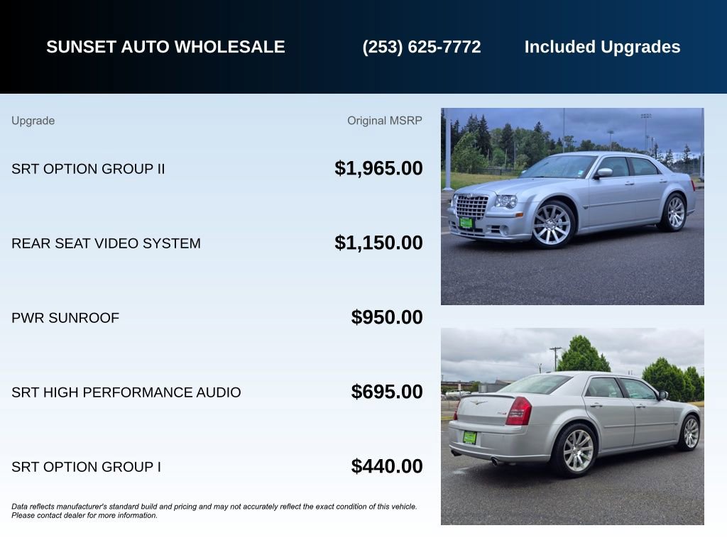 Used 2006 Chrysler 300 SRT8 w/ SRT Option Group II RWD image 22