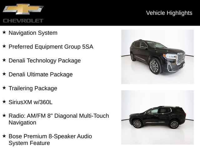 Certified 2022 GMC Acadia Denali w/ Denali Ultimate Package FWD image 5