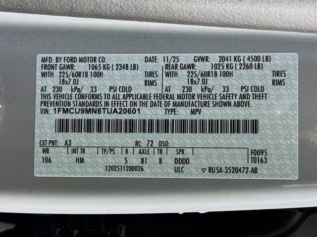 New 2026 Ford Escape ST-Line w/ Tech Pack #1 image 31