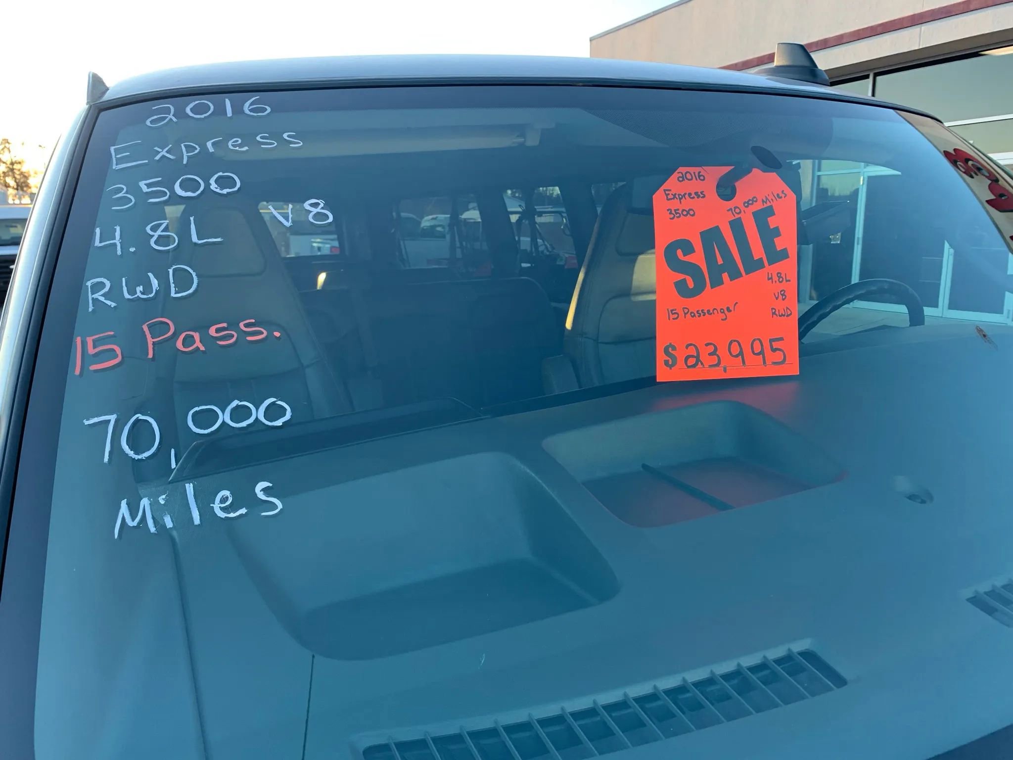 Used 2016 Chevrolet Express 3500 LS w/ Chrome Appearance Package image 3