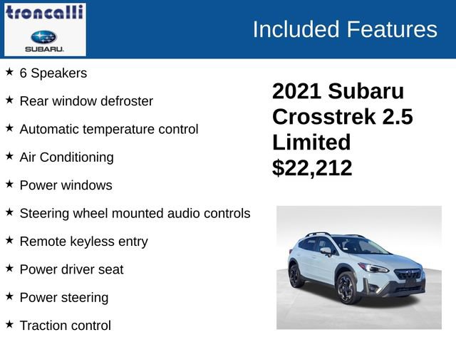 Used 2021 Subaru Crosstrek 2.5i Limited w/ Popular Package #5 image 4