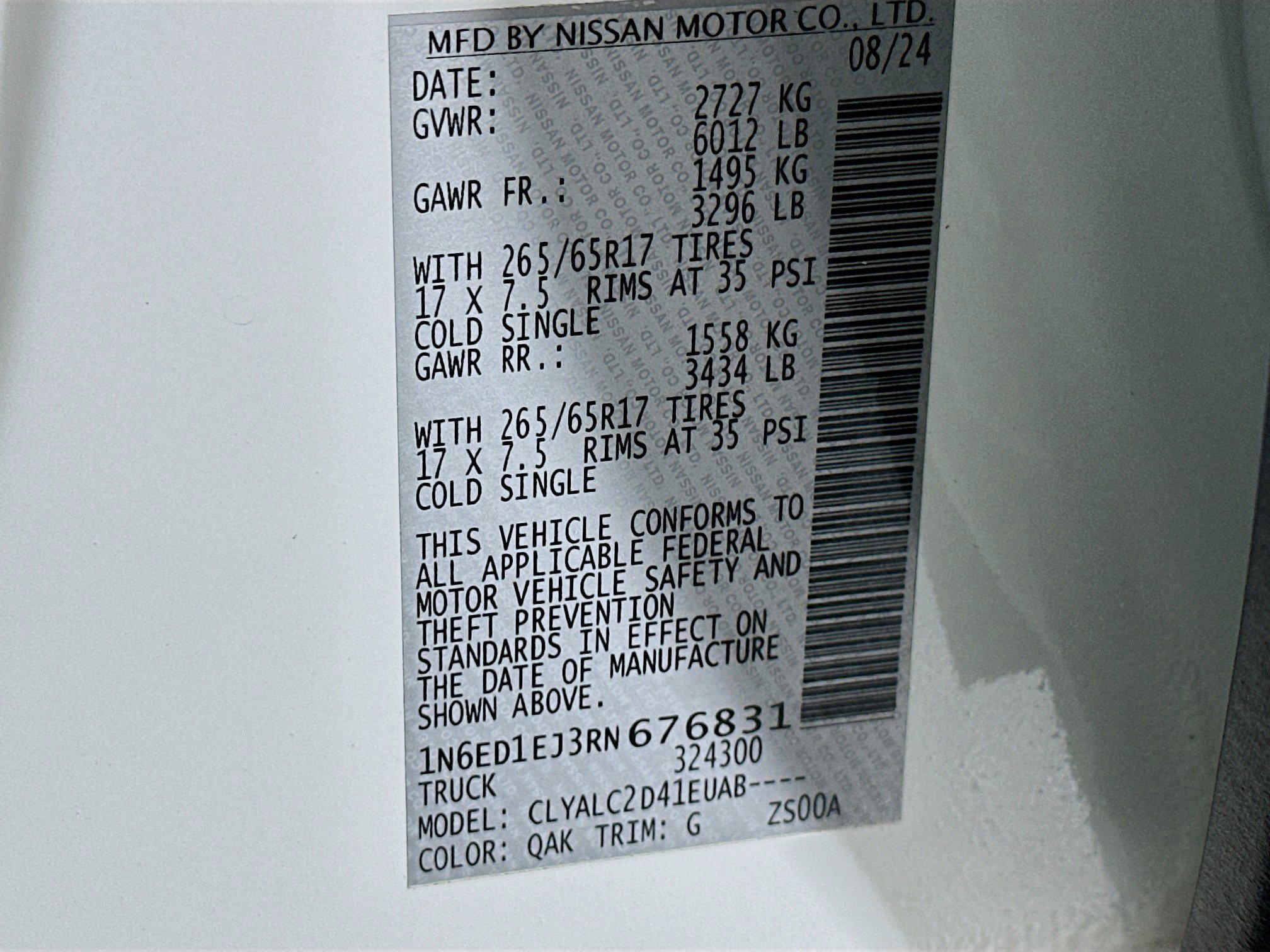 Used 2024 Nissan Frontier SV w/ SV Convenience Package image 12