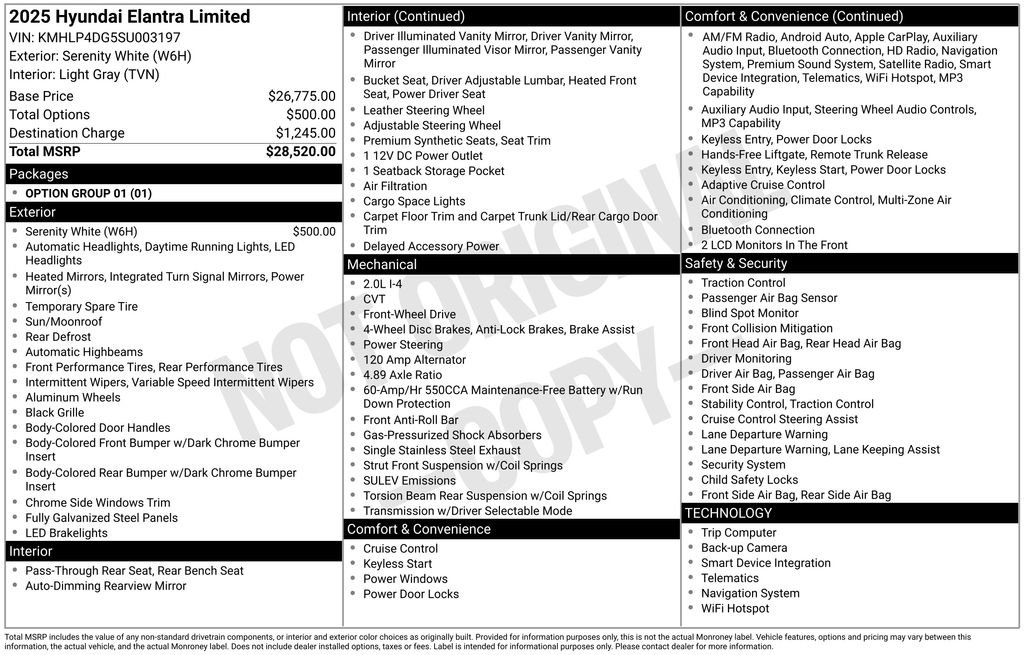 Used 2025 Hyundai Elantra Limited FWD image 27