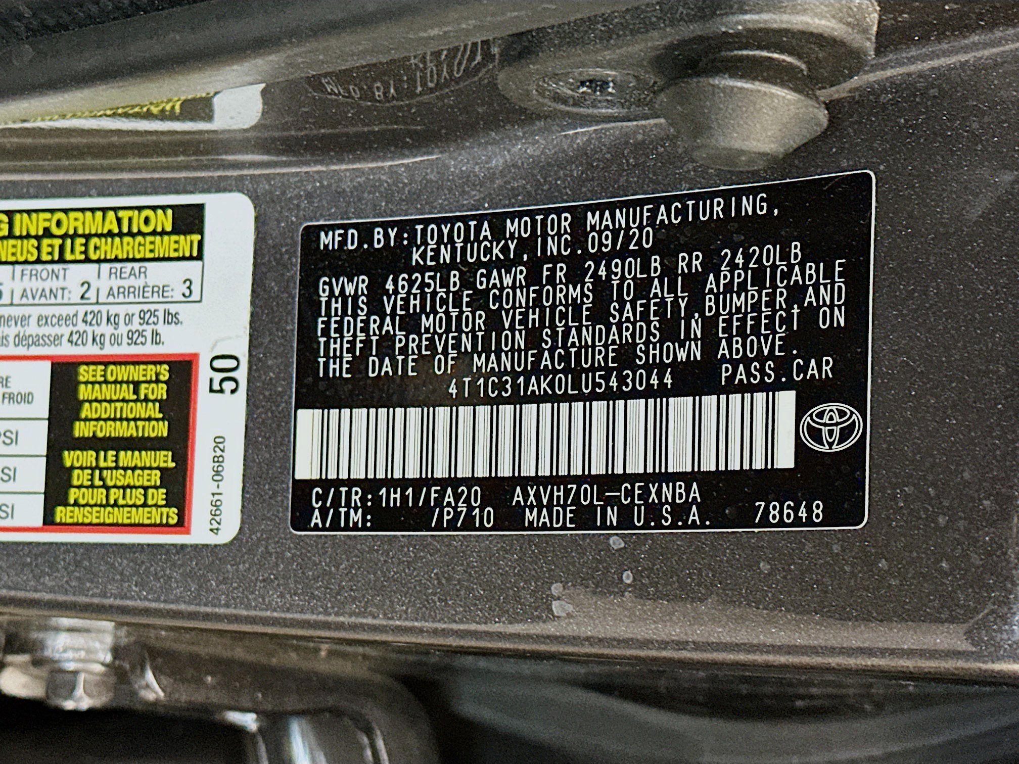 Used 2020 Toyota Camry LE image 12